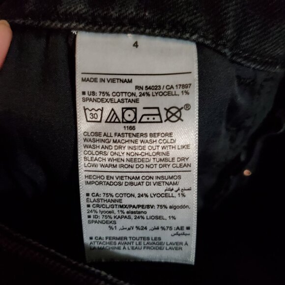 Old Navy Jeans Womens 4 Black Extra High-Rise Kicker Boot-Cut Denim - Picture 3 of 11